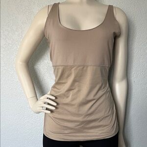 SPANX Nude Shapewear Tank Top 1X Slimming Smoothing Compression Cami